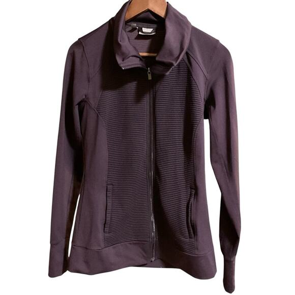 Athleta Full Zip with Thumbholes Size Medium Purple - Picture 1 of 11